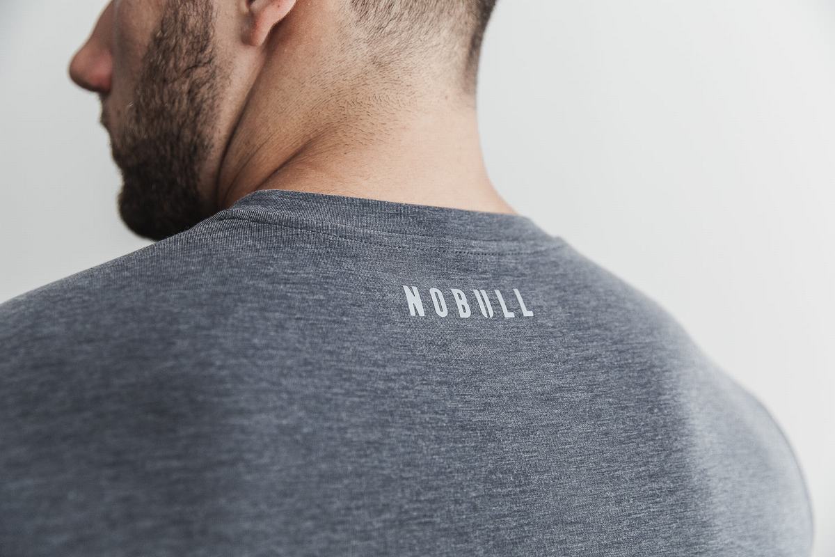 Nobull Crossfit® Sleeveless Men's T Shirts Deep Grey | Australia (FX0582)